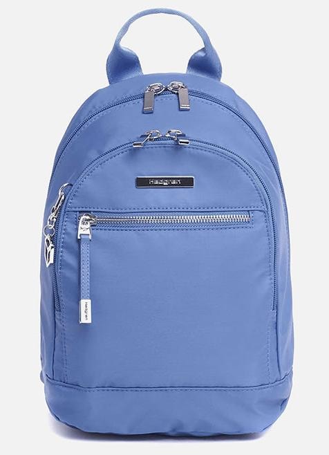 Hedgren blue nylon backpack
