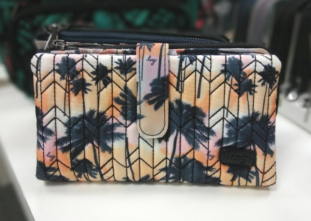 Lug palm tree patterned travel wallet